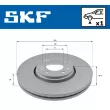 Jeu de 2 disques de frein avant SKF VKBD 80037 V1 - Visuel 2