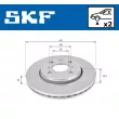 Jeu de 2 disques de frein avant SKF VKBD 80043 V2 - Visuel 2
