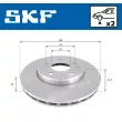 Jeu de 2 disques de frein avant SKF VKBD 80062 V2 - Visuel 2