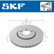 Jeu de 2 disques de frein avant SKF VKBD 80074 V2 - Visuel 2