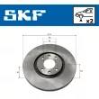 Jeu de 2 disques de frein avant SKF VKBD 80135 V2 - Visuel 2