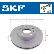 Jeu de 2 disques de frein avant SKF VKBD 80139 V1 - Visuel 2