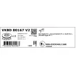 Jeu de 2 disques de frein avant SKF VKBD 80167 V2 - Visuel 3