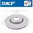 Jeu de 2 disques de frein avant SKF VKBD 80170 V2 - Visuel 2