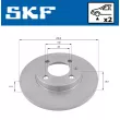 Jeu de 2 disques de frein avant SKF VKBD 80184 S2 - Visuel 2