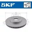 Jeu de 2 disques de frein avant SKF VKBD 80187 V1 - Visuel 2