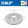Jeu de 2 disques de frein avant SKF VKBD 80194 V2 - Visuel 2