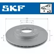 Jeu de 2 disques de frein avant SKF VKBD 80195 V2 - Visuel 2