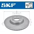 Jeu de 2 disques de frein avant SKF VKBD 80199 V1 - Visuel 2