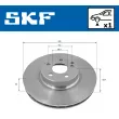 Jeu de 2 disques de frein avant SKF VKBD 80205 V1 - Visuel 2
