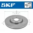 Jeu de 2 disques de frein avant SKF VKBD 80208 V2 - Visuel 2