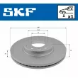 Jeu de 2 disques de frein avant SKF VKBD 80218 V1 - Visuel 2