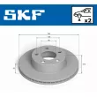 Jeu de 2 disques de frein arrière SKF VKBD 80231 V2 - Visuel 2