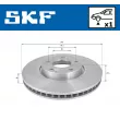 Jeu de 2 disques de frein avant SKF VKBD 80236 V1 - Visuel 2