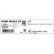Jeu de 2 disques de frein avant SKF VKBD 80262 V2 - Visuel 3