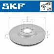 Jeu de 2 disques de frein avant SKF VKBD 80277 V2 - Visuel 2
