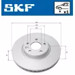 Jeu de 2 disques de frein avant SKF VKBD 80283 V1 - Visuel 2