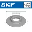 Jeu de 2 disques de frein arrière SKF VKBD 80293 S2 - Visuel 2