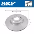 Jeu de 2 disques de frein avant SKF VKBD 80299 V1 - Visuel 2