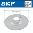 Jeu de 2 disques de frein arrière SKF VKBD 90022 S2 - Visuel 2