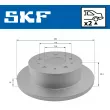 Jeu de 2 disques de frein arrière SKF VKBD 90065 S2 - Visuel 2