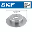 Jeu de 2 disques de frein arrière SKF VKBD 90069 S2 - Visuel 2
