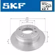 Jeu de 2 disques de frein arrière SKF VKBD 90186 S2 - Visuel 2
