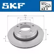 Jeu de 2 disques de frein arrière SKF VKBD 90192 V2 - Visuel 2