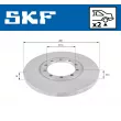 Jeu de 2 disques de frein arrière SKF VKBD 90207 S2 - Visuel 2