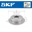 Jeu de 2 disques de frein arrière SKF VKBD 90249 S2 - Visuel 2