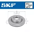 Jeu de 2 disques de frein arrière SKF VKBD 90296 V2 - Visuel 2