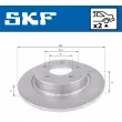 Jeu de 2 disques de frein arrière SKF VKBD 90303 S2 - Visuel 2