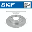 Jeu de 2 disques de frein arrière SKF VKBD 90310 S2 - Visuel 2