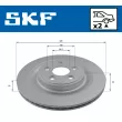 Jeu de 2 disques de frein arrière SKF VKBD 90327 V2 - Visuel 2