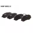 Jeu de 4 plaquettes de frein avant SKF VKBP 80011 E - Visuel 3