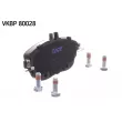 Jeu de 4 plaquettes de frein avant SKF VKBP 80028 - Visuel 1