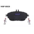 Jeu de 4 plaquettes de frein avant SKF VKBP 80028 - Visuel 2