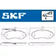Jeu de 4 plaquettes de frein avant SKF VKBP 80048 E - Visuel 2
