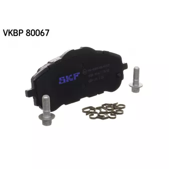 Jeu de 4 plaquettes de frein avant SKF VKBP 80067