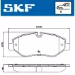Jeu de 4 plaquettes de frein avant SKF VKBP 80089 - Visuel 2