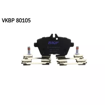 Jeu de 4 plaquettes de frein avant SKF VKBP 80105