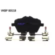 Jeu de 4 plaquettes de frein avant SKF VKBP 80118 - Visuel 2