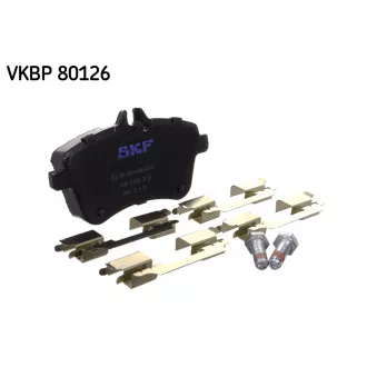 Jeu de 4 plaquettes de frein avant SKF VKBP 80126