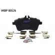 Jeu de 4 plaquettes de frein avant SKF VKBP 80126 - Visuel 2