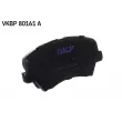 Jeu de 4 plaquettes de frein avant SKF VKBP 80161 A - Visuel 1
