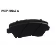 Jeu de 4 plaquettes de frein avant SKF VKBP 80161 A - Visuel 3