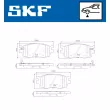 Jeu de 4 plaquettes de frein avant SKF VKBP 80201 A - Visuel 2