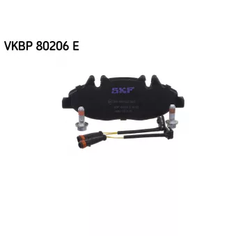 Jeu de 4 plaquettes de frein avant SKF VKBP 80206 E