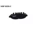 Jeu de 4 plaquettes de frein avant SKF VKBP 80206 E - Visuel 3