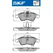 Jeu de 4 plaquettes de frein avant SKF VKBP 80254 - Visuel 2